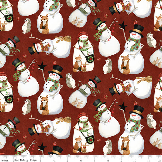 Northern Christmas ~ Snowmen ~ C17831-RED