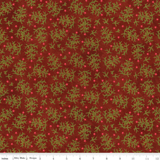 Northern Christmas ~ Whimsical Trees ~ C17832-RED