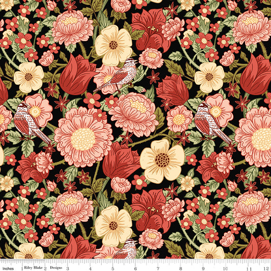 Tangled Garden ~ Main ~ C18020-BLACK