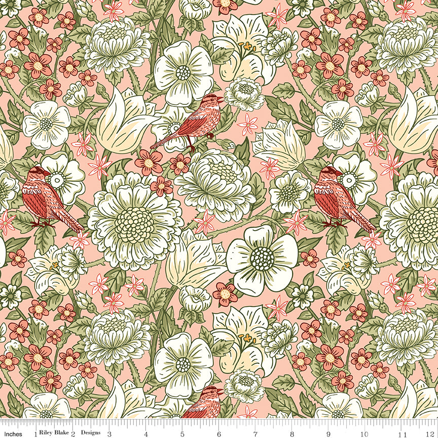 Tangled Garden ~ Main ~ C18020-BLUSH