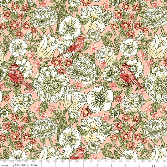 Tangled Garden ~ Main ~ C18020-BLUSH