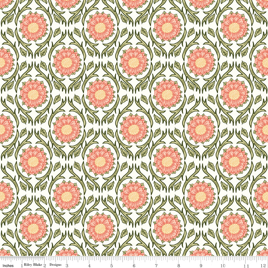 Tangled Garden ~ Medallions ~ C18021-CREAM