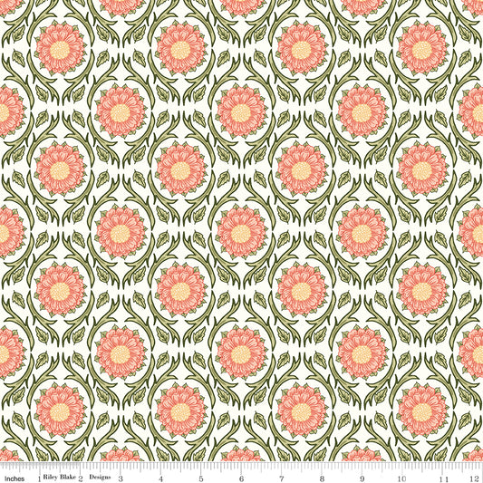 Tangled Garden ~ Medallions ~ C18021-CREAM