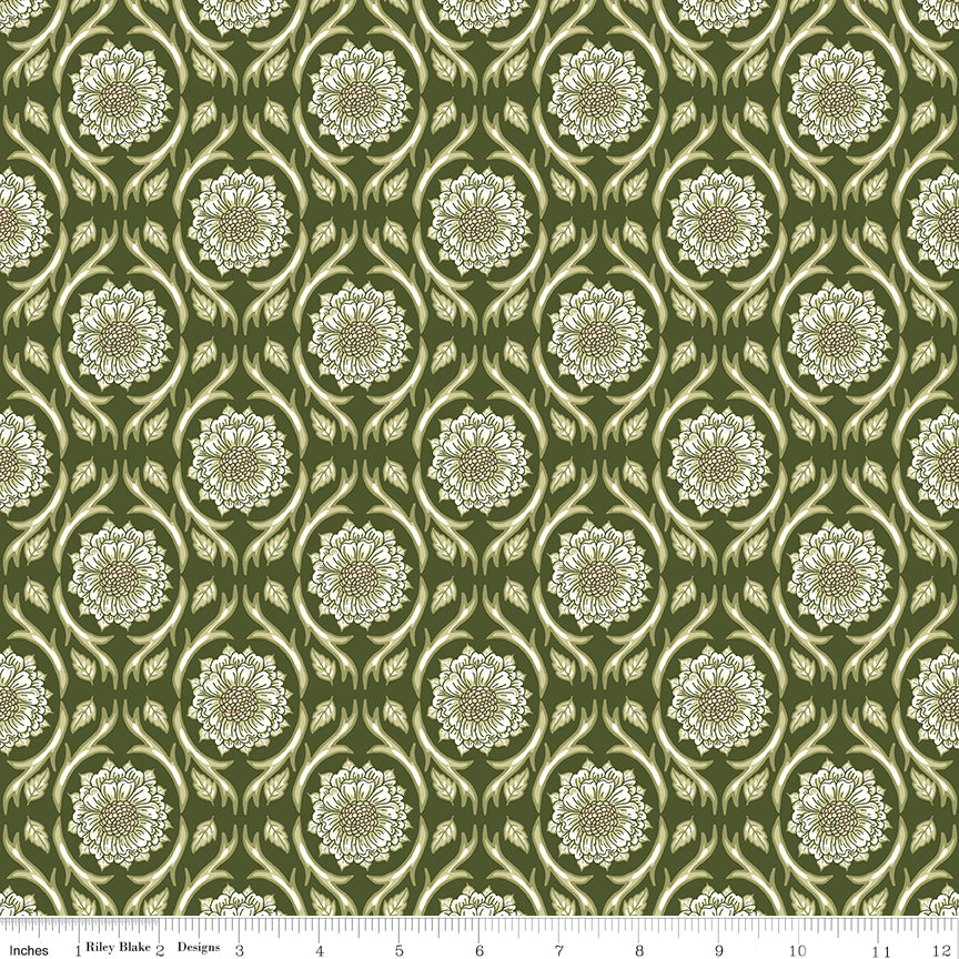 Tangled Garden ~ Medallions ~ C18021-HUNTER