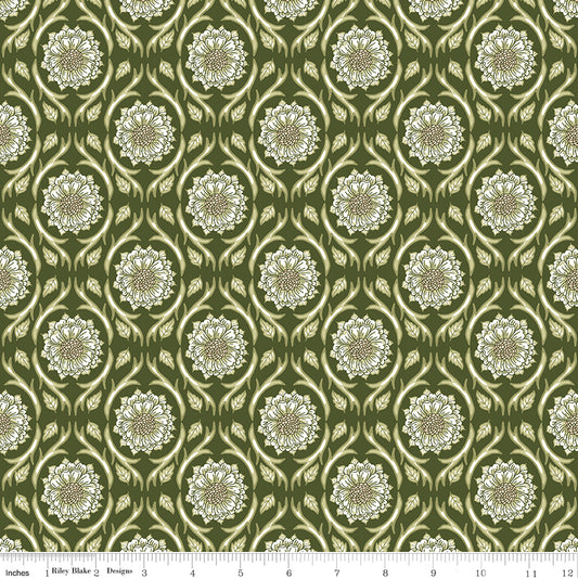 Tangled Garden ~ Medallions ~ C18021-HUNTER