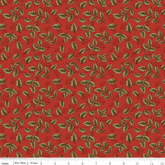 Tangled Garden ~ Leaves ~ C18024-RED