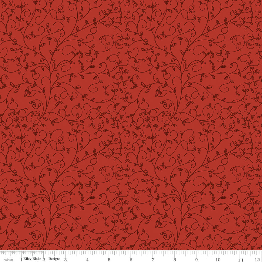 Tangled Garden ~ Vines ~ C18025-RED