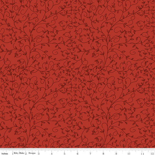Tangled Garden ~ Vines ~ C18025-RED