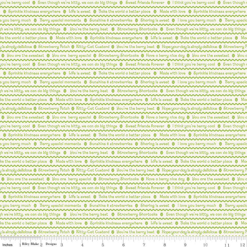 The World of Strawberry Shortcake |  Text Green  C18563-GREEN