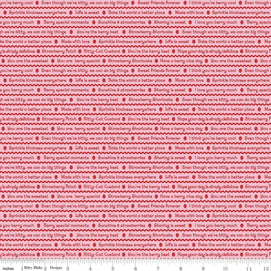 The World of Strawberry Shortcake |  Text Pink C18563-PINK