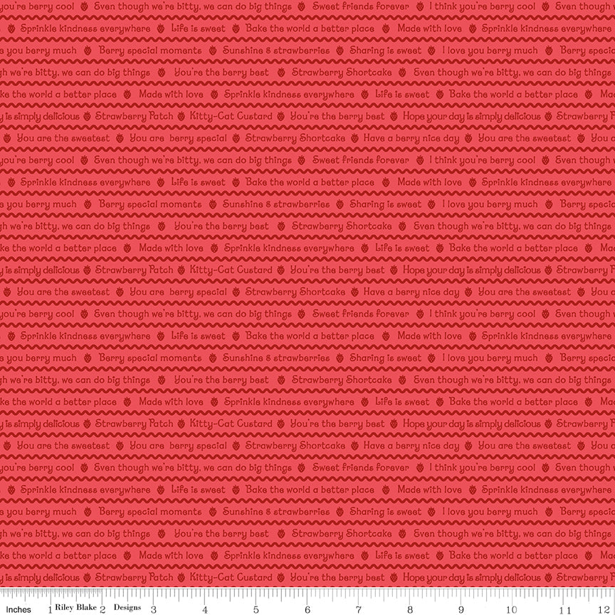 The World of Strawberry Shortcake |  Text Red C18563-RED