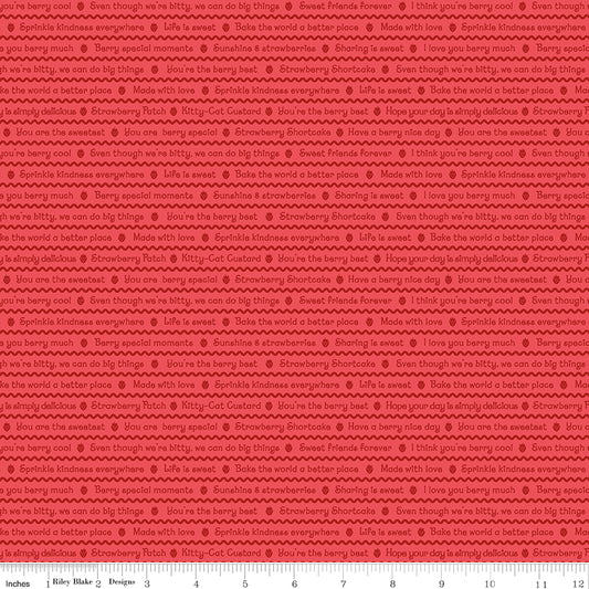 The World of Strawberry Shortcake |  Text Red C18563-RED