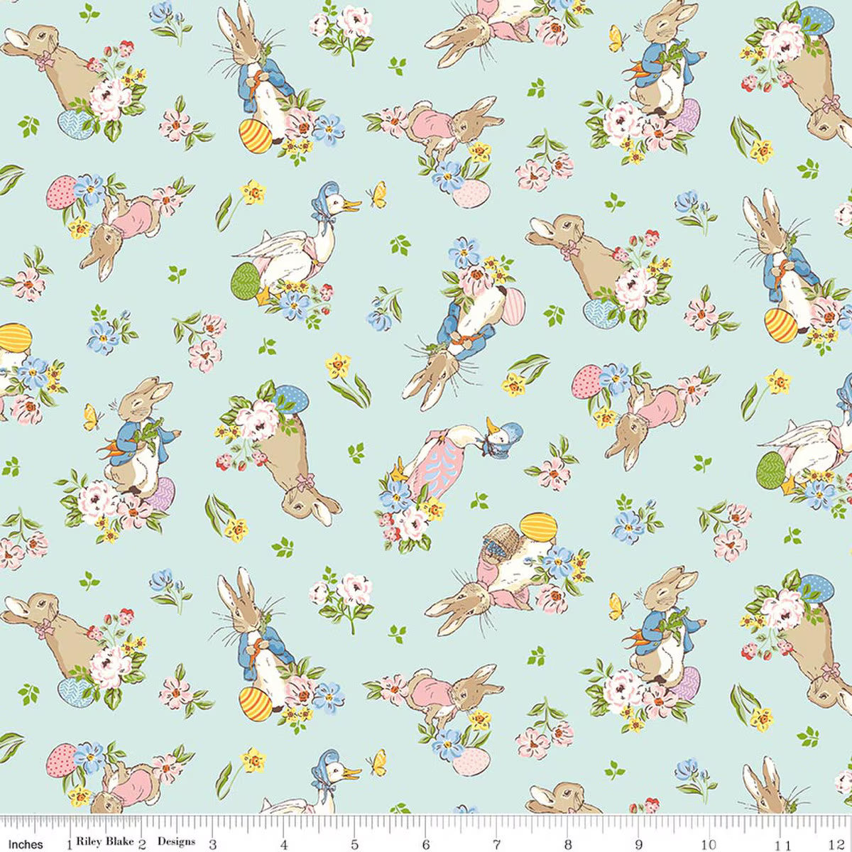 Peter Rabbit™ Spring ~ Bleached Denim Main ~ C18750-Bleached Denim