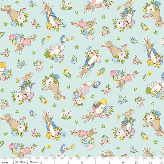 Peter Rabbit™ Spring ~ Bleached Denim Main ~ C18750-Bleached Denim