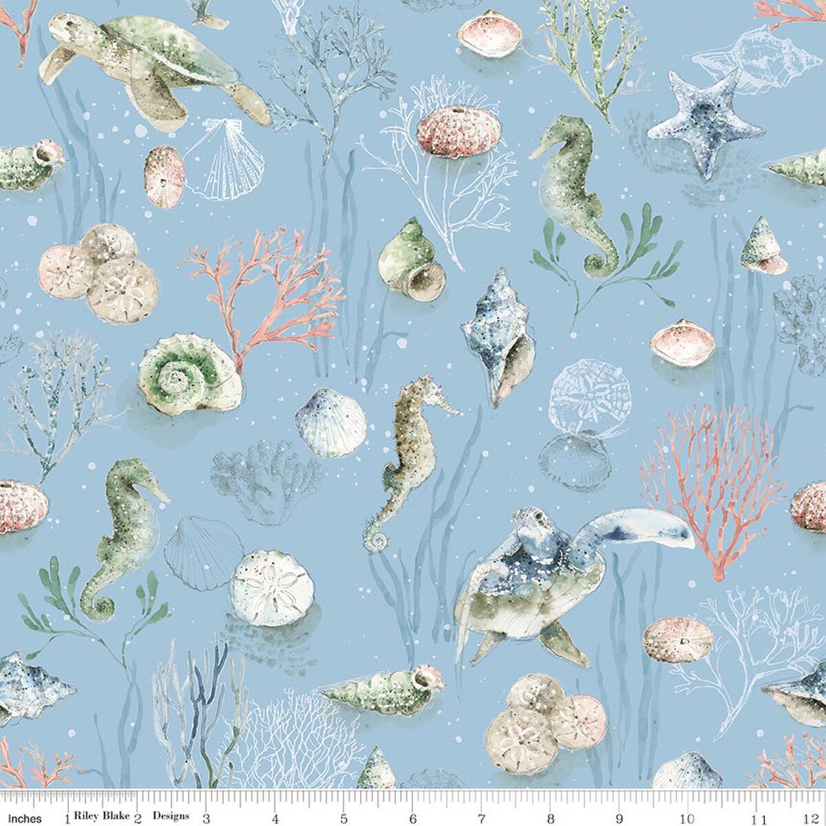 Sea Echoes ~ Main Blue ~ C18820-Blue