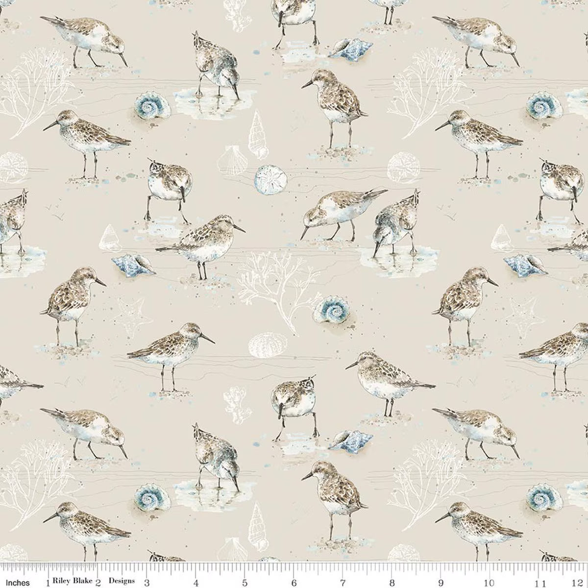 Sea Echoes ~ Birds Beige ~ C18821-Beige