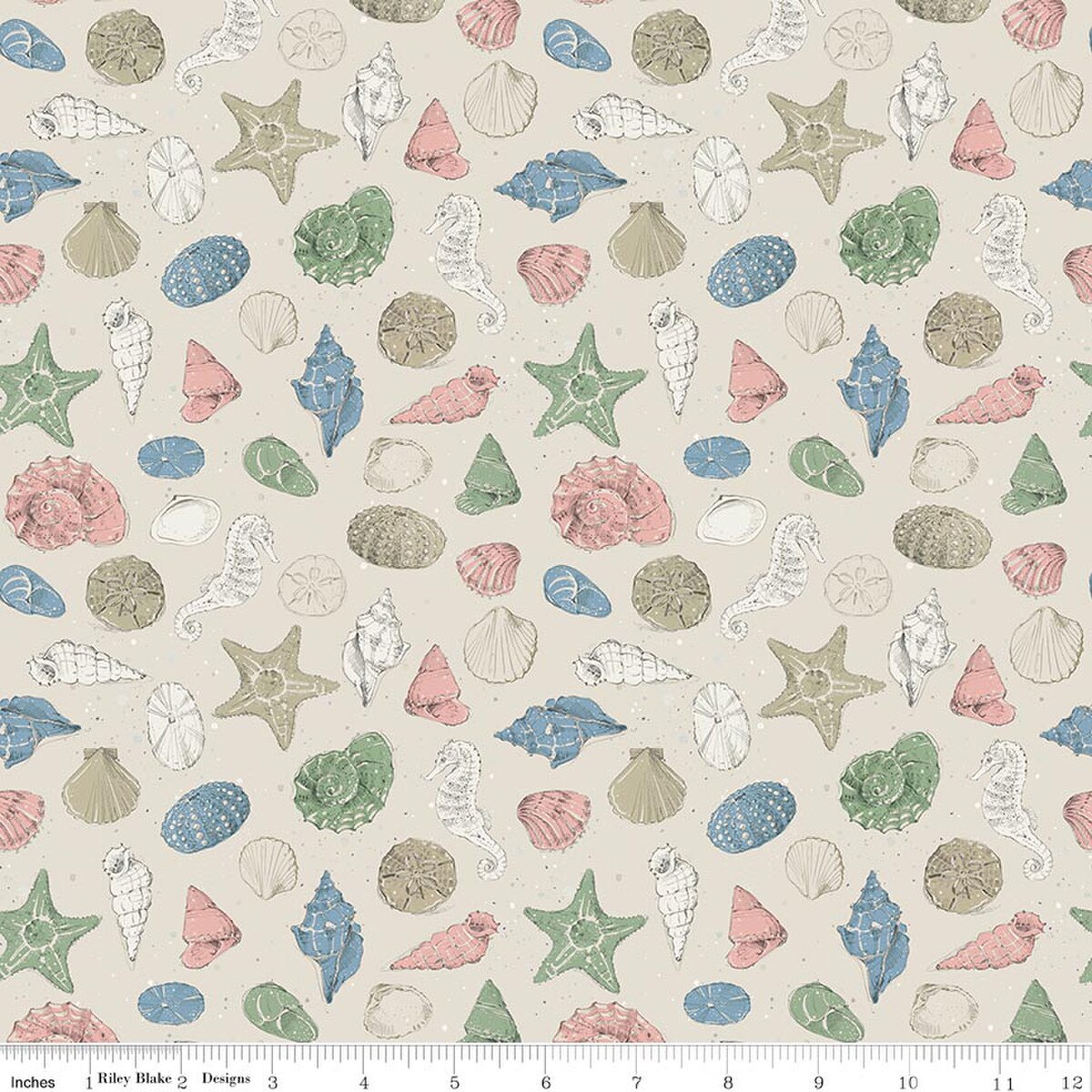 Sea Echoes ~ Shells Beige ~ C18822-Beige