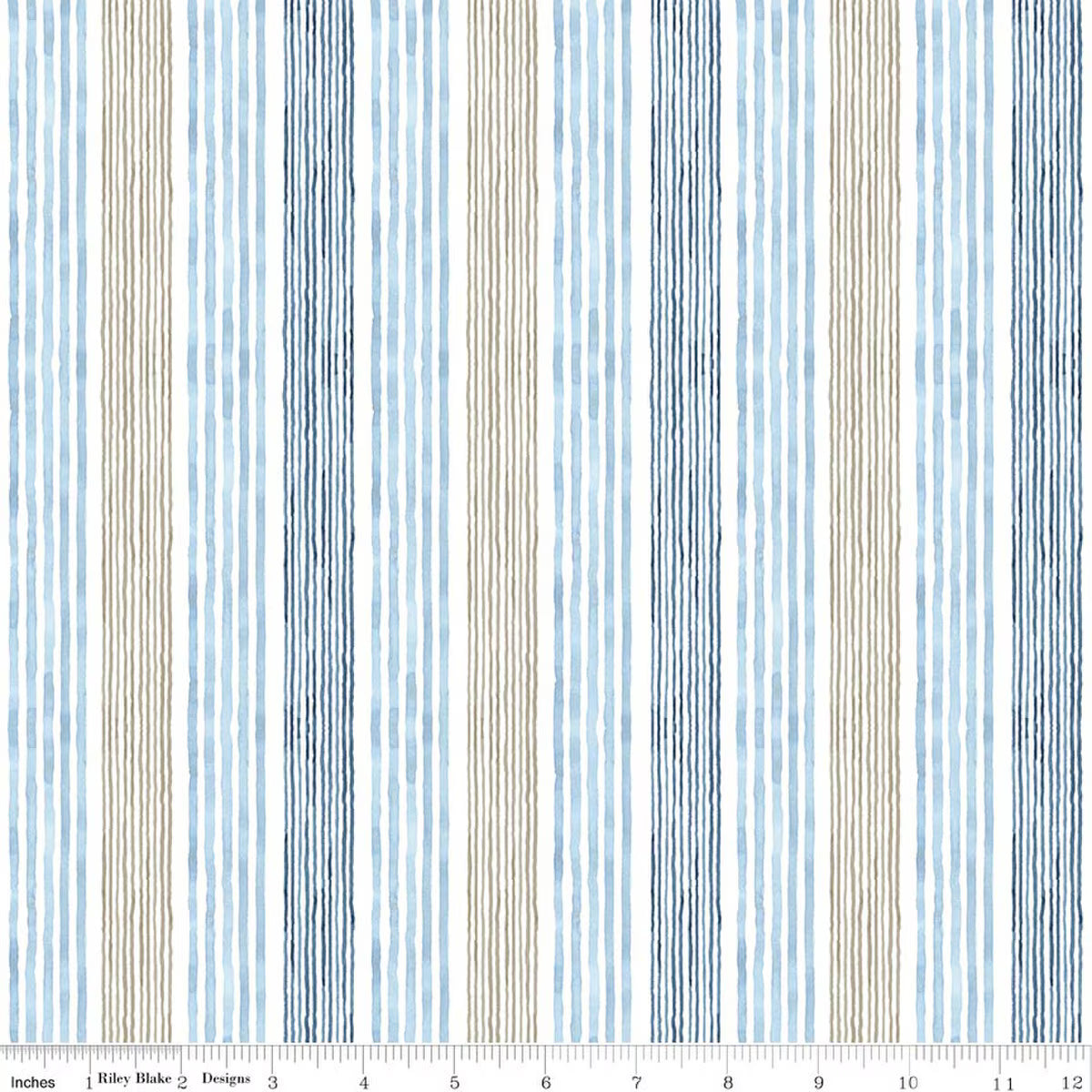 Sea Echoes ~ Stripes Blue ~ C18825-Blue