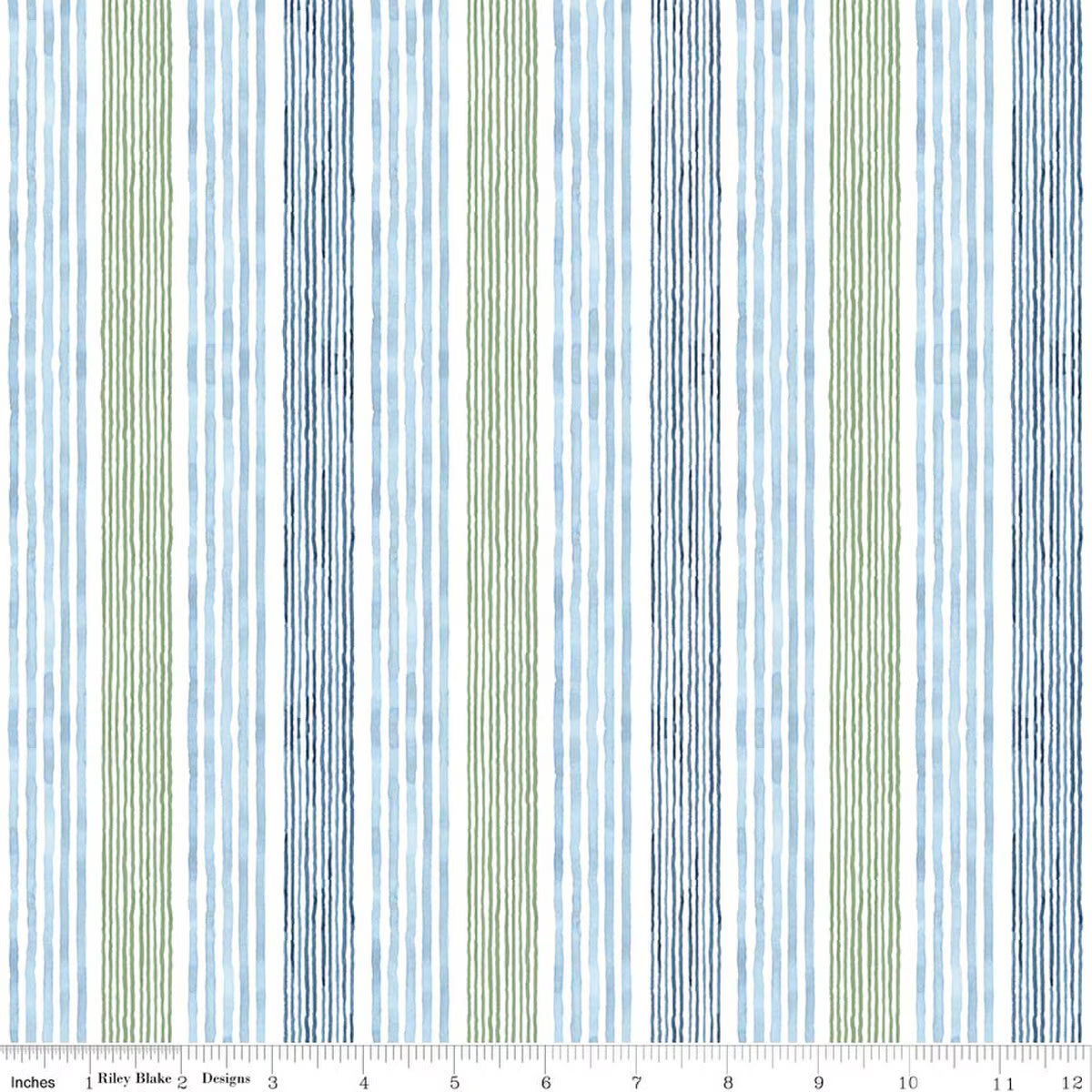 Sea Echoes ~ Stripes Green ~ C18825-Green