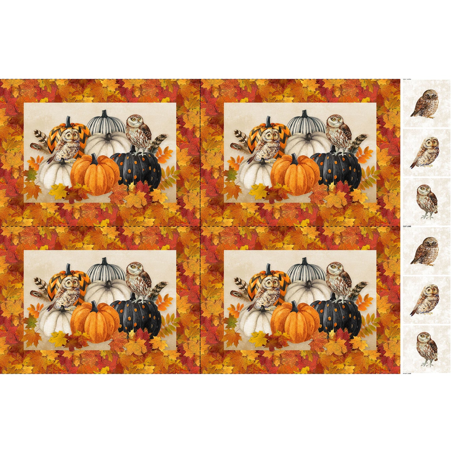 Night Owl ~ Placemat Panel ~ C28844-12