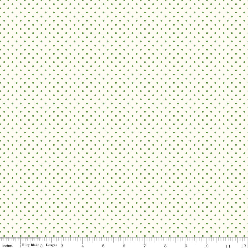 Swiss Dot Le Creme ~ C600-CLOVER