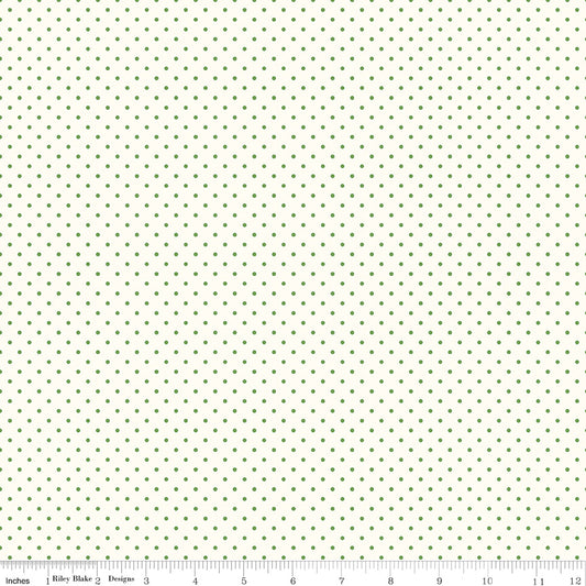 Swiss Dot Le Creme ~ C600-CLOVER