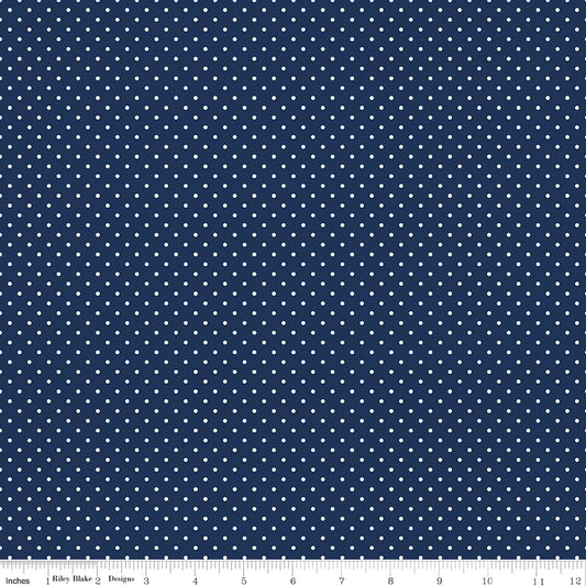 Swiss Dot ~ C670-NAVY