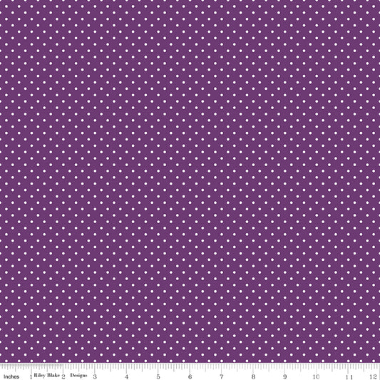 Swiss Dot ~ C670-EGGPLANT