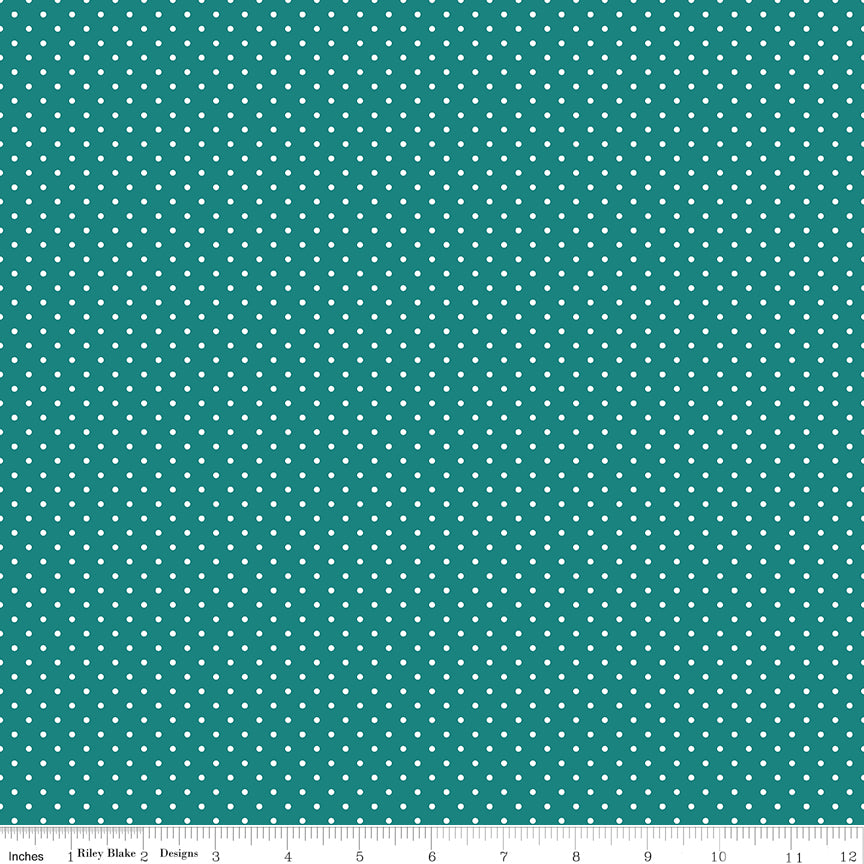 Swiss Dot ~ C670-TEAL