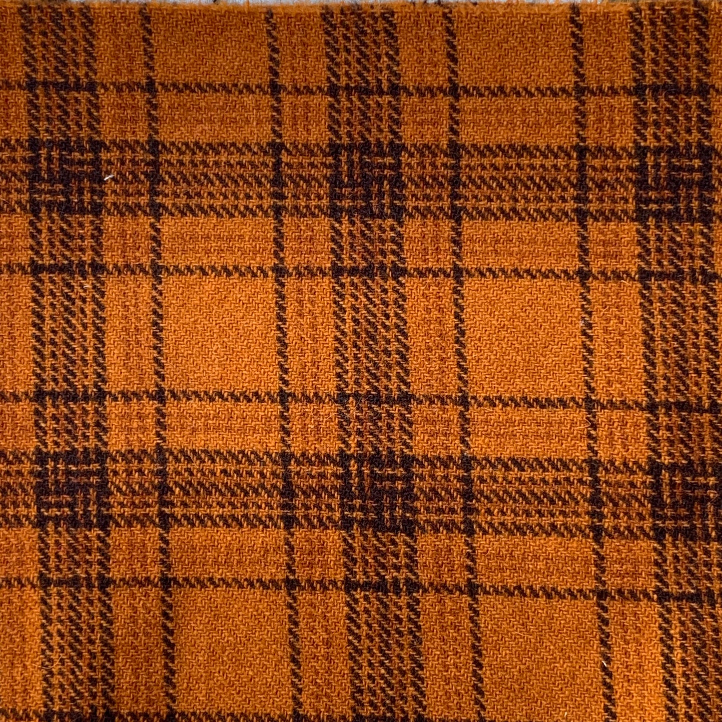 Primitive Gatherings ~ Rusty Pumpkin Hand-Dyed Wool Fabric Fat Quarter TEXTURED #9