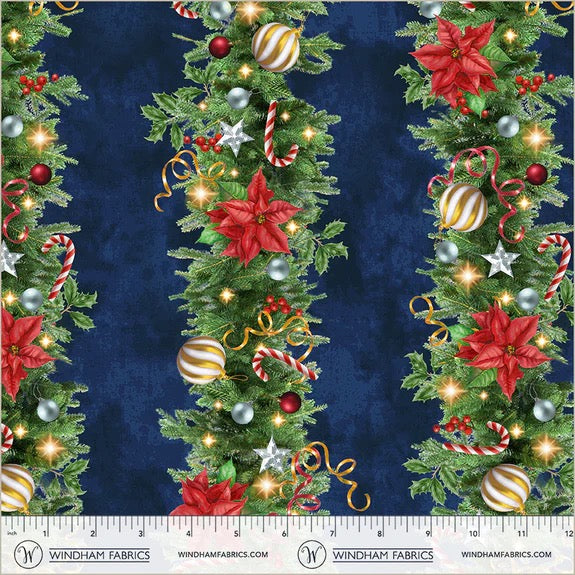 All-American Christmas ~ Deck the Halls ~ 55278-4 Blue