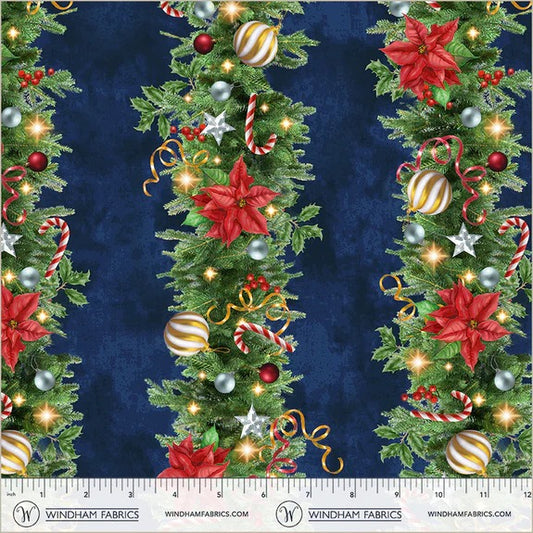 All-American Christmas ~ Deck the Halls ~ 55278-4 Blue