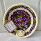 Hand-Crafted ~ Lilac ~ Fabric Covered Rope Bowl