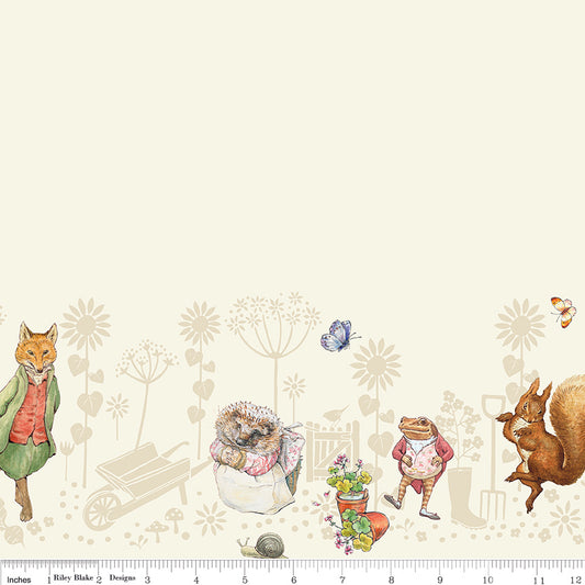 Peter Rabbit & Friends ~ Border Print ~ CD15867-CLOUD