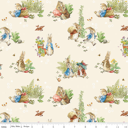 Peter Rabbit™ and Benjamin Bunny™ ~ Main ~ C17250-CREAM