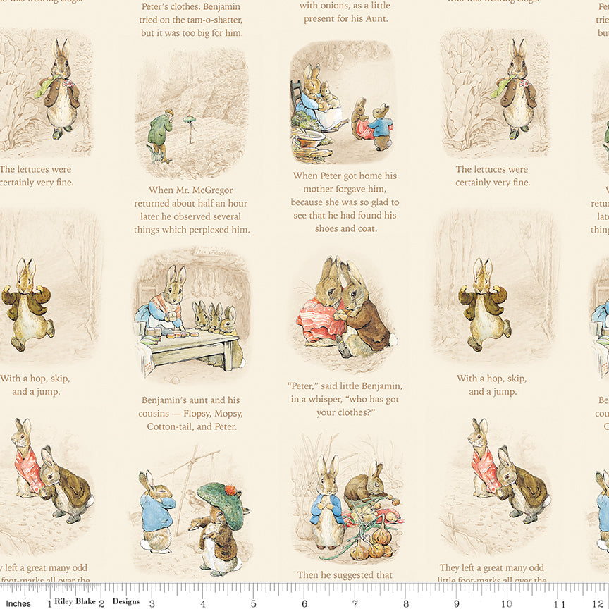 Peter Rabbit™ and Benjamin Bunny™ ~ Story Time ~ C17252-CREAM