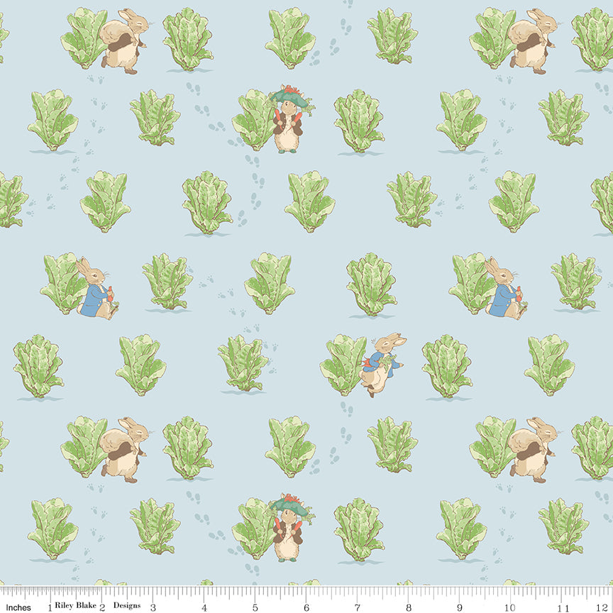 Peter Rabbit™ and Benjamin Bunny™ ~ Lettuce Patch ~ C17253-BLUE