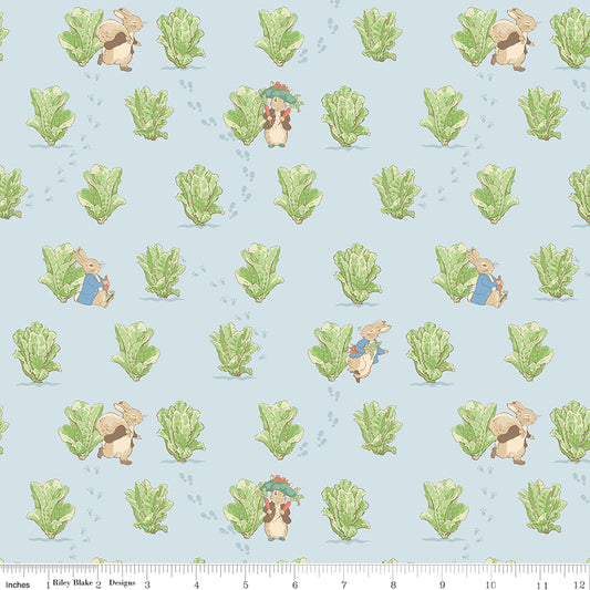 Peter Rabbit™ and Benjamin Bunny™ ~ Lettuce Patch ~ C17253-BLUE