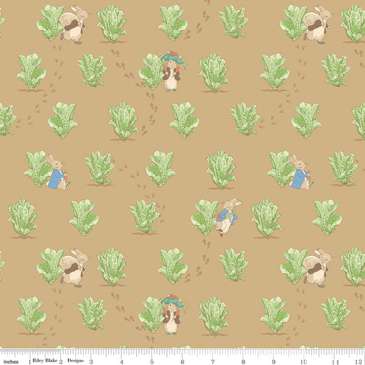 Peter Rabbit™ and Benjamin Bunny™ ~ Lettuce Patch ~ C17253-TAN