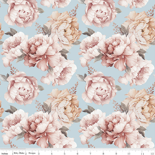 Daybreak on the Prairie ~ Peonies ~ CD17680-BLUE