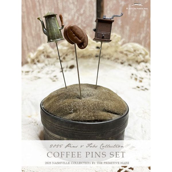 The Primitive Hare | Coffee Pins Set MARKET 2025