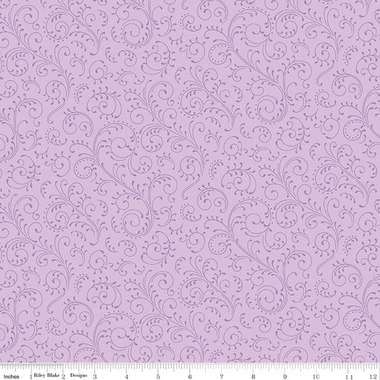 Hydrangeas in the Garden ~ Scroll ~ CPL16836-LAVENDER