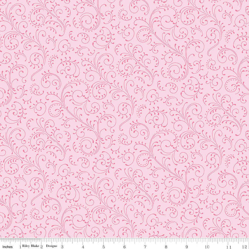 Hydrangeas in the Garden ~ Scroll ~ CPL16836-PINK