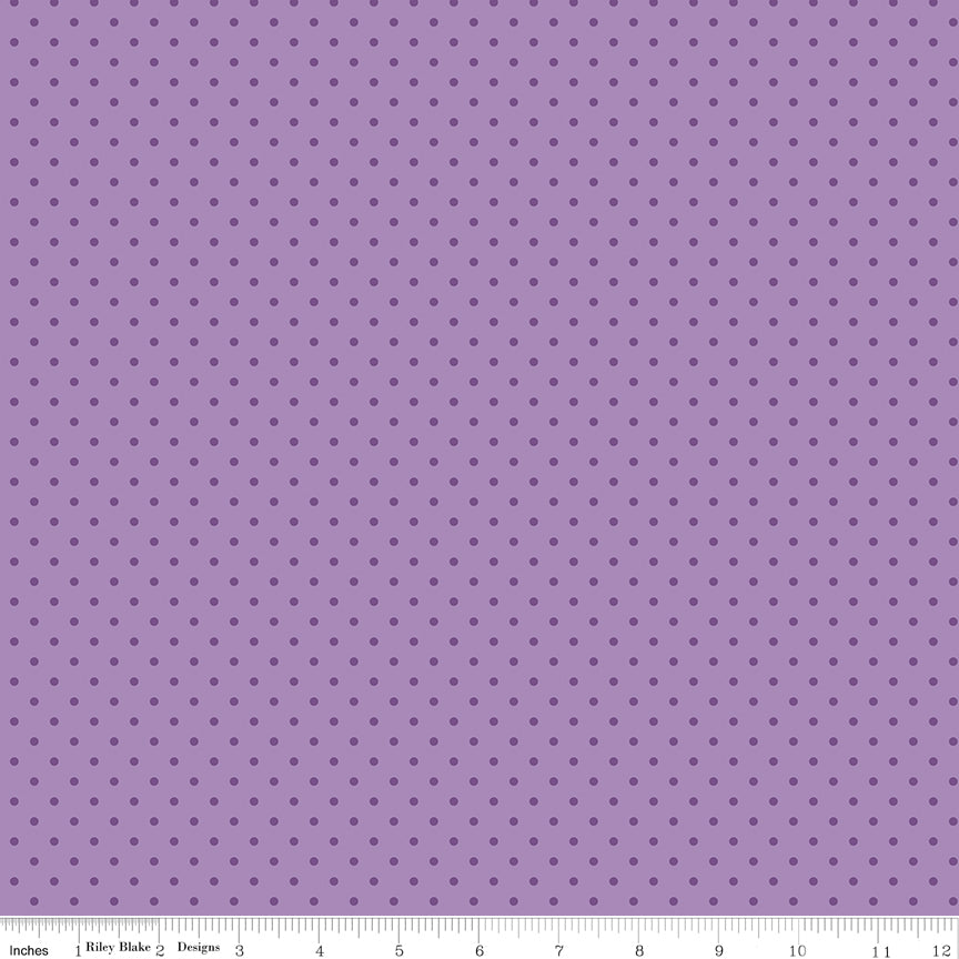 Hydrangeas in the Garden ~ Polka Dots ~ CPL16837-PURPLE