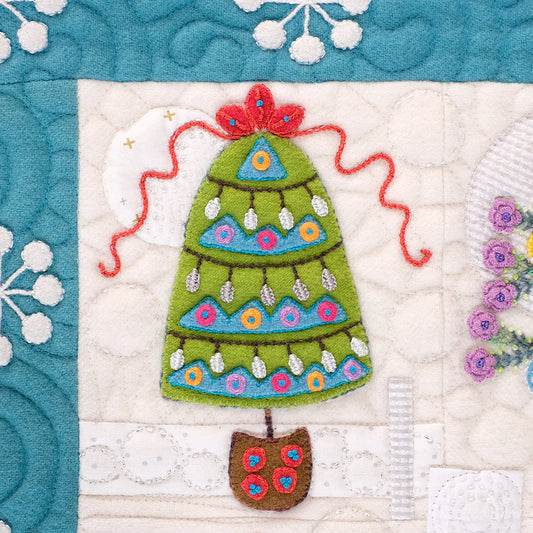 Sue Spargo's Tinsel Wool Block of the Month Winter 2023 | Reservation Fee