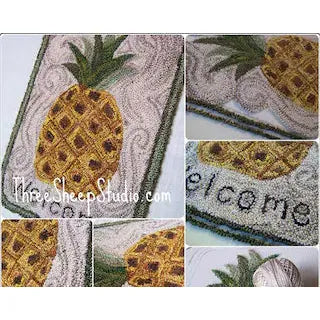 Three Sheep Studio ~ "Colonial Pineapple" Punch Needle Pattern #PN513