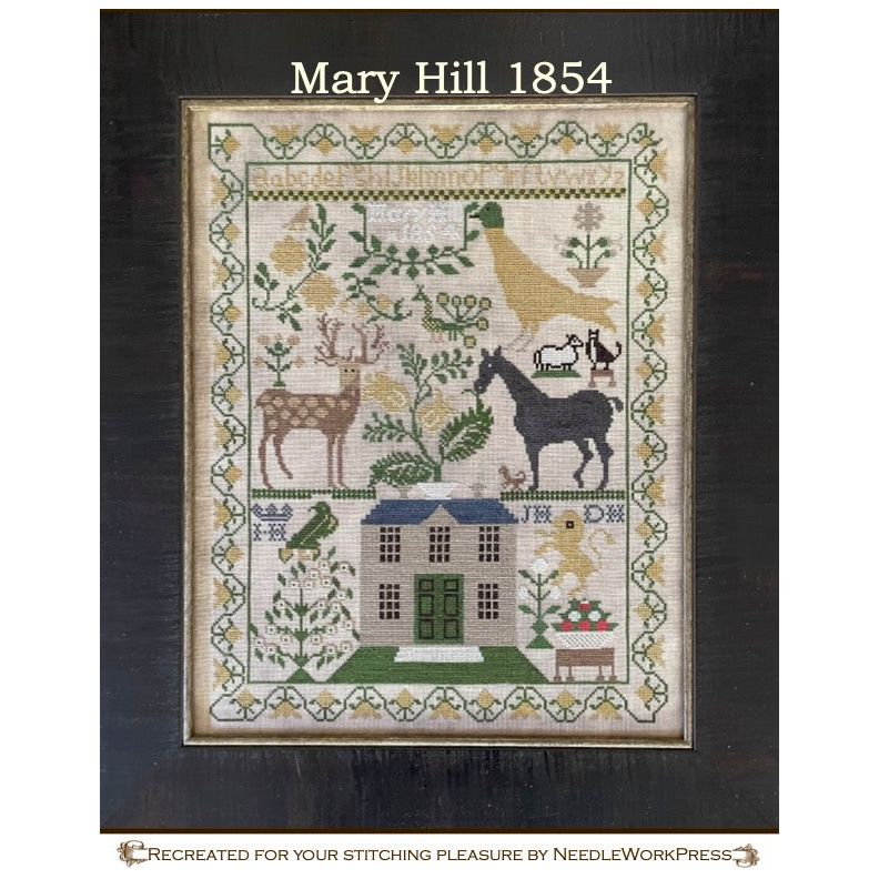 NeedleWorkPress | Mary Hill 1854 Sampler Pattern