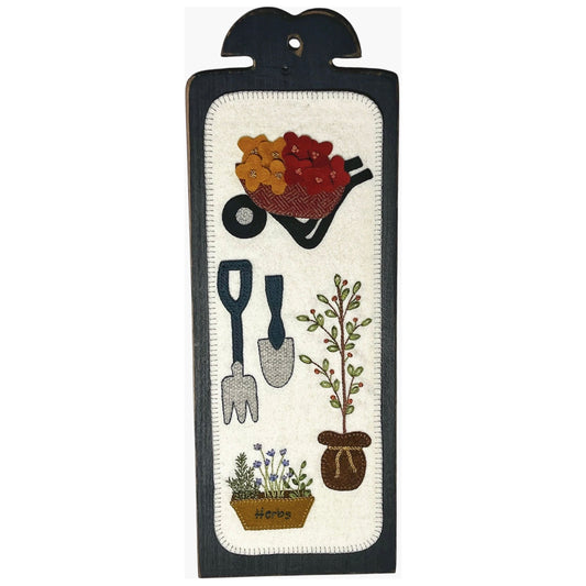 Karen Yaffe Designs ~ In the Garden Wool Applique Pattern or Kit