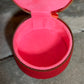 WinterBury Red Mini Leather Round Case