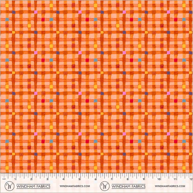 Cats Around Town ~ Pawsome Plaid ~ ﻿﻿55003-9 Poppy